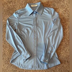 Girls XL Ranch Dress’n Medium Blue Shirt